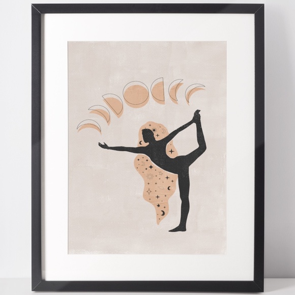 Other - Wall Art Bohemian Woman Silhouette Celestial Print Poster Unframed